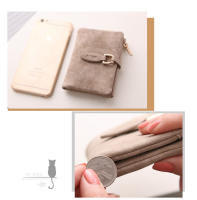 Nueva cartera corta para mujer, ultrafina, moda coreana, versátil, estilo fresco europeo y americano, monedero de cuero suave mate con cremallera - details 5