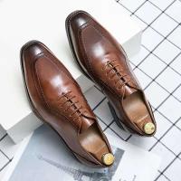 Genuine Chaussures Homme Cuir vestido de oficina zapatos de cuero profesionales para hombres 2024 - details 4