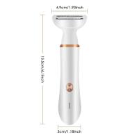 Depiladora multifuncional 5 en 1 para mujer, afeitadora para cara, nariz, pierna, axila, Bikini, recortadora de pelo, maquinilla de afeitar, resistente al agua, recarga USB - details 22
