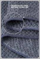 Secado rápido extra grande de microfibra con banda elástica, turbante suave ultra absorbente del abrigo de la toalla del pelo - details 7