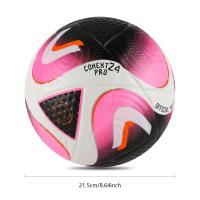 Balón de fútbol duradero con peso oficial para partidos, tamaño 5, construcción duradera y balón de fútbol duradero, con bomba - details 3