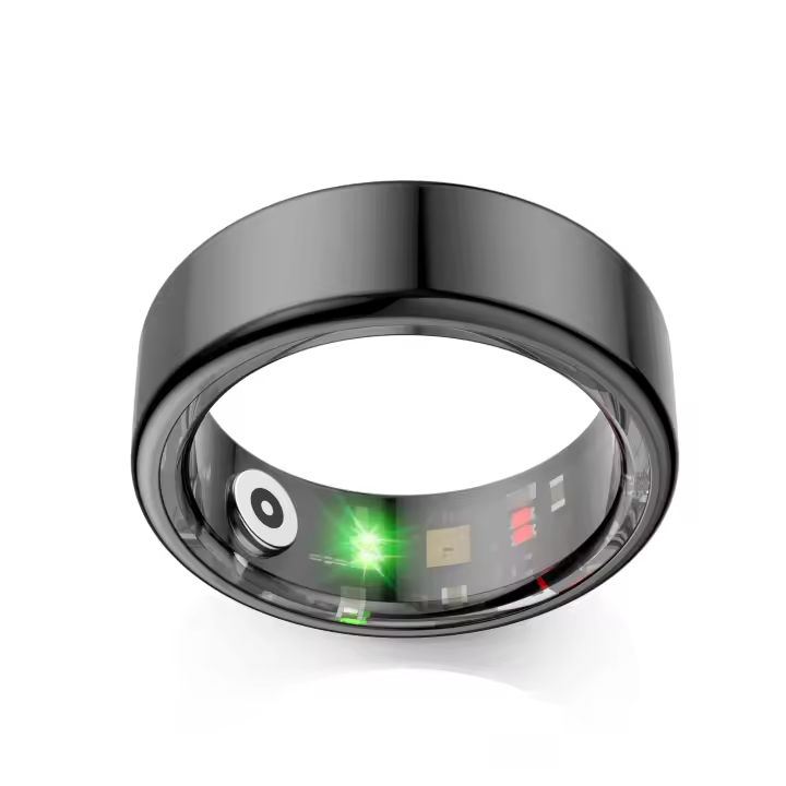 Anillo Inteligente SANLEPUS 2024, Rastreador de Sueño, Monitoreo de Frecuencia Cardíaca/Presión Arterial/Oxígeno en Sangre las 24 Horas, Rastreador de Actividad Física, Batería de 6 Días de Duración - 1