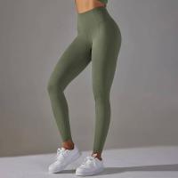 Mujeres sin costuras, leggings deportivos de cintura alta para entrenamiento, correr, fitness, gimnasio, fruncido en el trasero, ropa deportiva - details 16
