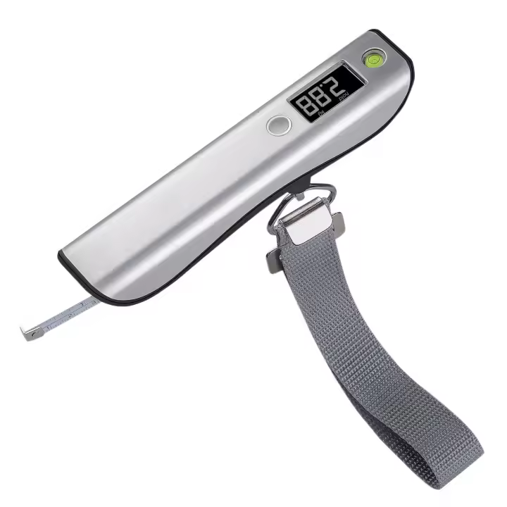 Mini báscula portátil con pantalla LED para maleta, balanza de equipaje Digital de 50Kg/110lb, báscula colgante para bolsa de viaje - 1