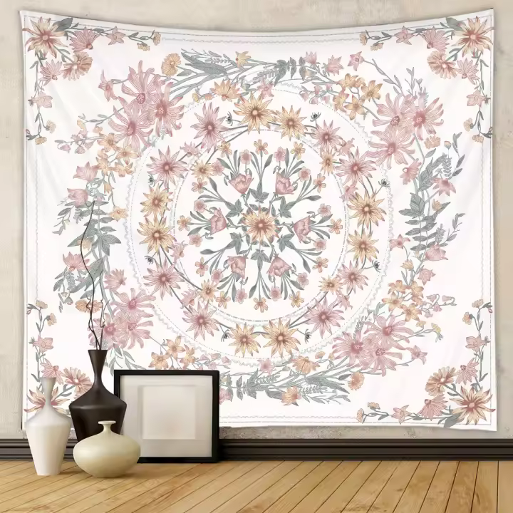 Tapiz Pared Árbol Grande Tela Decoracion Pared Mandala Indios Tapices Decorativos de Tela Boho Paisajes Tapiz Japonesa Psicodélico para Habitación Dormitorio Sala Pareo Playa - 1