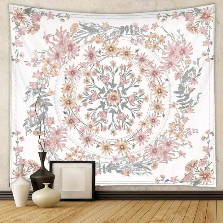 Tapiz Pared Grande Árbol Decoración de Tela Mandala Indios Estilo Boho Paisajes - 1