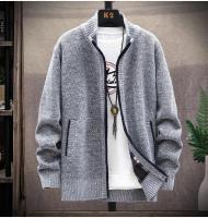 Cardigánes de Punto para Hombres en Invierno Cuellos Elevados, Gruesos, Moda Casual - details 8