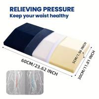 Cojín de espuma con soporte lumbar ergonómico, lavable en máquina, funda desmontable, firme, suave para dispositivos multimedia - details 6