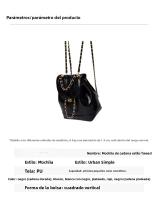 Mochila para mujer versión coreana de Xiaoxiangfeng, mochila de cadena, Mochila para mujer, bolsa pequeña de cuero encerado - details 8