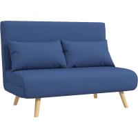 Sofá Cama Individual Sillón Cama Plegable Tapizado en Lino con Respaldo Ajustable en 5 Posiciones y Almohada Sofá Cama Pequeño para Salón 72x75x85 cm - details 9