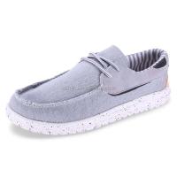 Zapatos deportivos de travesía para hombre de lona de marca informal de pollo de fondo plano de alta calidad Jinjiang - details 1