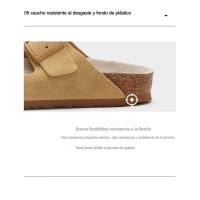 Zapatillas de corcho neutras，Sandalias planas esenciales para vacaciones en la playa - details 5