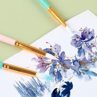 Juego de pinceles para pintar de pelo suave, pinceles de dibujo de acuarela, pintura acrílica al óleo, pincel de nailon profesional, 4/5/6 Uds. - details 3
