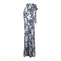 Pantalones de cintura alta con estilo floral cómodos para mujeres en verano - details 6