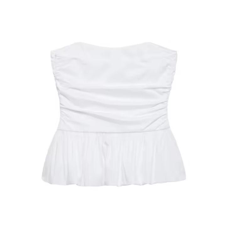 Blusa de terciopelo de estilo nuevo de verano 2025 para mujer y falda midi. - 1