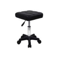 Taburete Giratorio de Altura Ajustable con Ruedas Adecuado para masajes de salón de SPA Negro - details 7