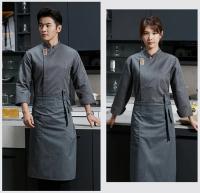 Chaqueta de Chef, uniformes de Catering de otoño/invierno, camisas de cocina para restaurante, panadería, cafetería, camarero/camarera, ropa de trabajo, ropa de cocina de Hotel - details 10