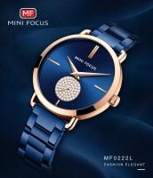Reloj de Pulsera de Cuarzo Elegante para Mujer Diablo de Luz Solar con Acentos de Diamante de Imitación Pulsera de Acero Inoxidable Impermeable Estilo Casual - details 0