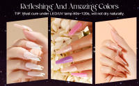 ROSALIND-Kit de esmalte de Gel para uñas, semipermanente UV Led, serie rosa, 7ml - details 8