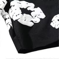 Pantalones cortos de verano para hombre con estampado de flores, cordón elástico en la cintura, bolsillos sueltos, plisados, para vacaciones, deporte en la playa, ropa de casa informal, pantalones cortos - details 3