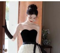Vestido de Princesa Fugitiva de Estilo Occidental de Alta Gama Elegante Disfraz de Aniversario para Mujeres Moda Femenina - details 26