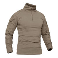 MAGCOMSEN-Camiseta de manga larga para hombre, camisa táctica con cremallera, 1/4 - details 3