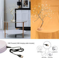 Remote Sparkly Fairy Spirit Tree Lamp 108 LED DIY Artificial Bedroom Nightlight 8 Modes USB Battery Bonsai Tree Night Light - details 9