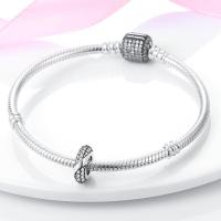 Encanto de Cuentas de Plata de Ley S925 100% Originales para Mujer Joyería DIY Material Principal de Zirconio Pulsera Ajuste de 3mm - details 23