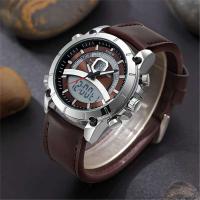 Reloj Deportivo de Lujo Premium XINEW Función Doble Tiempo Correa de Cuero - details 2