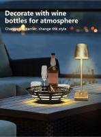 Lámpara LED de mesa con Sensor táctil, luz nocturna de escritorio de 3 colores, luz ambiental creativa para mesita de noche, lámpara de escritorio, Bar, decoración para exteriores - details 5