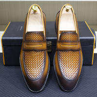 Nuevos mocasines británicos retro de un pedal con punta redonda - details 0