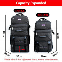 Bolsa de montañismo de gran capacidad 60L-80L, mochila de senderismo para hombres y mujeres, bolsas para deportes al aire libre, Material de nailon - details 1