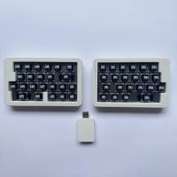 Kit De Teclado Dividido Jin45 Personalizado Con Cambio Térmico, Dongle Inalámbrico 2.4G, Modo Único, VIAL, Color Rosa, Accesorios Para Teclado Y Teclado Para Juegos. - details 1