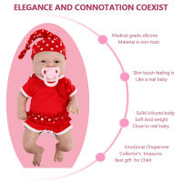 IVITA-Muñeca Reborn de silicona con chupete magnético para niños, juguete realista con ropa, 36cm, 1,76 kg - details 3