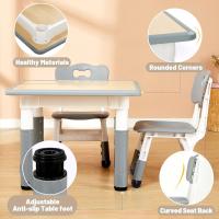 Juego de Mesa y Sillas Ajustables para Niños Fácil de Limpiar Aprobado por CPC y CE Azul - details 31