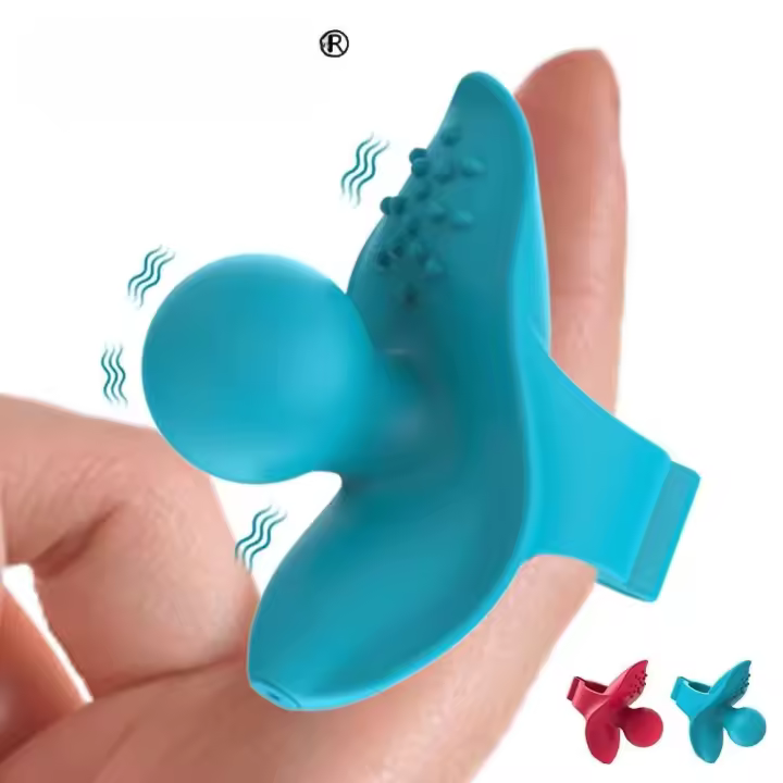 Vibrador de dedo con punto G de embalaje privado, potente estimulador de clítoris de silicona para mujeres - 1