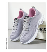 Zapatillas de moda para mujer Fly Woven Zapatillas de malla transpirable cómodas Air Cushion Zapatillas para correr Zapatillas deportivas - details 13