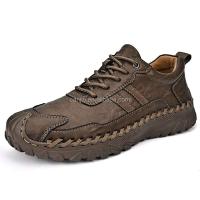 Nuevos zapatos deportivos clásicos universales hechos a mano de piel de vaca para hombre en talla 46 con correas de cuero genuino de la fábrica Jinjiang - details 0