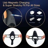 Anillo vibrador de conejo con control remoto SEX para hombres, estimulación testicular, empaque privado - details 5