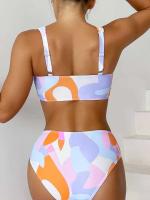 Bikini de cintura alta, Tre 2025 para mujer, conjunto de Bikini Bandeau Sexy para mujer, Tre de natación de playa brasileño para mujer - details 5