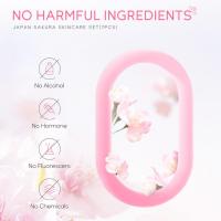7 uds/5 uds/Set Sakura conjunto de cuidado de la piel para mujer regalo crema Facial suero tóner limpiador Facial protector solar crema para ojos caja de regalo cara W1W3 - details 7