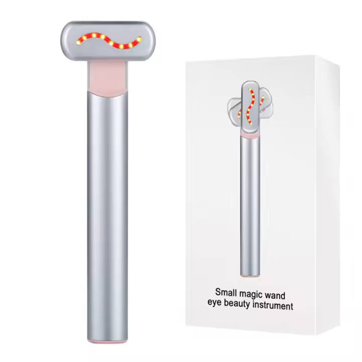 Dispositivo de microcorriente EMS para estiramiento Facial, varita Facial de luz roja, masajeador de ojos y cuello, estiramiento - 1