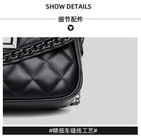 Bolso cuadrado pequeño de cuero genuino para mujer, bandolera de un solo hombro, capa principal de piel de vaca, nueva moda 2025 - details 2