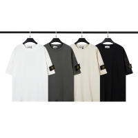 Camiseta de manga corta premium para hombre, estilo hip-hop, con bordado Stone Island, verano 2025 - details 3