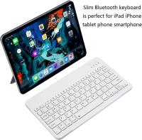 Miniteclado inalámbrico Portátil con Bluetooth, recargable para Apple, iPad, iPhone, Samsung, tableta, teléfono, iOS, Android, Windows - details 16