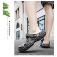 Sandalias Planas para Hombre Verano Pantuflas con Suela de Cuero y Microfibra - details 7