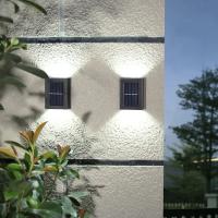Luz Solar de pared para exteriores, lámpara LED impermeable, iluminación luminosa hacia arriba y hacia abajo, decoración de valla de jardín y balcón, luz Solar - details 22