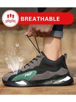 Zapatos de Trabajo Indestructibles Nuevos Zapatillas de Acero a Prueba de Golpes y Anti-perforación Botas de Seguridad para Hombres Hechas en China - details 6