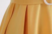 Vestido Retro de Cintura Alta con Botones de Frente Vestido de Swing Elegante para Mujeres - details 9
