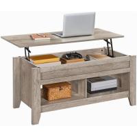 Mesa de Cafe Elevable de Madera Diseño Moderno para Sala con Revistero 104.5 x 49.5 x (49-61.5) cm - details 9